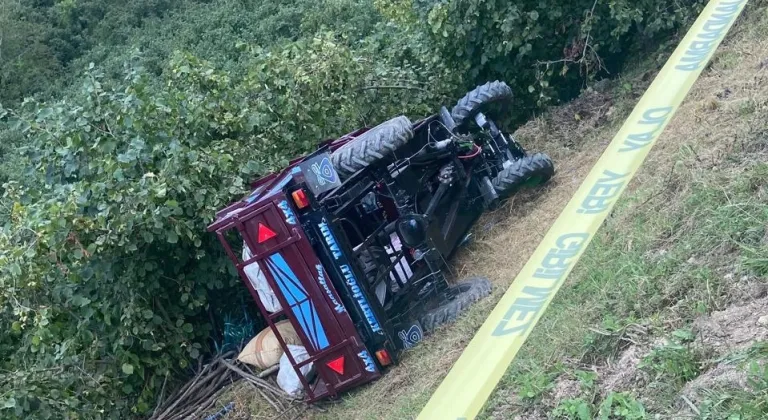 Ordu'da tarım aracının devrildiği kazada 1 kişi öldü