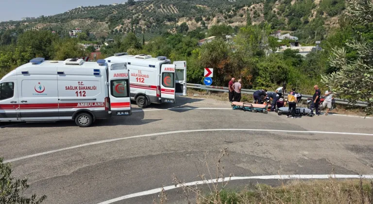 Osmaniye'de bariyere çarpan motosikletteki 2 kişi yaralandı