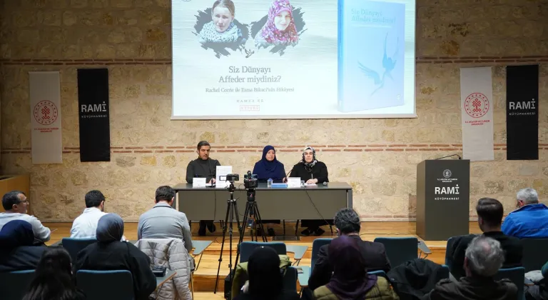 Rachel Corrie ve Esma Biltaci adına Rami Kütüphanesi'nde sergi ve söyleşi düzenlendi
