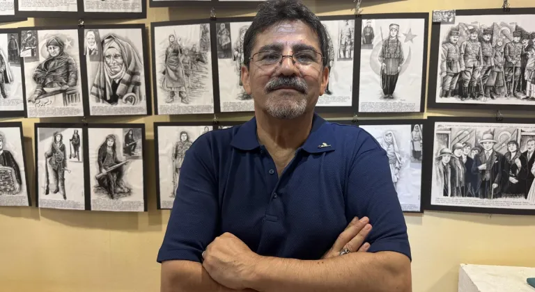 Ressam Yüksel Akman'ın "Kurtuluşa Doğru" sergisi İstanbul'da açıldı