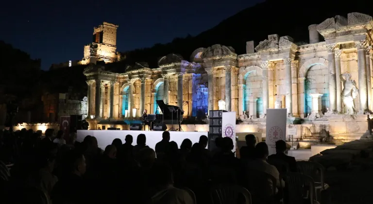 Sagalassos Antik Kenti'nde sanatçı İdil Biret'e saygı konseri düzenlendi