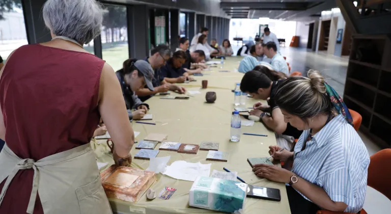 Samsun Müzesi'nde "Kendi Seramik Karonu Tasarla" atölyesi yapıldı