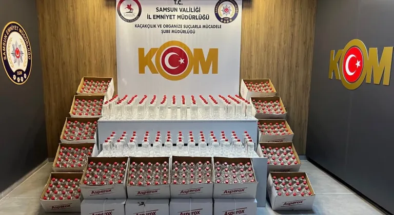 Samsun’da 1 ton 160 litre etil alkol ele geçirildi
