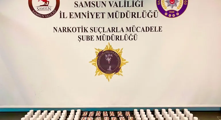 Samsun'da 11 bin 50 uyuşturucu hap ele geçirildi