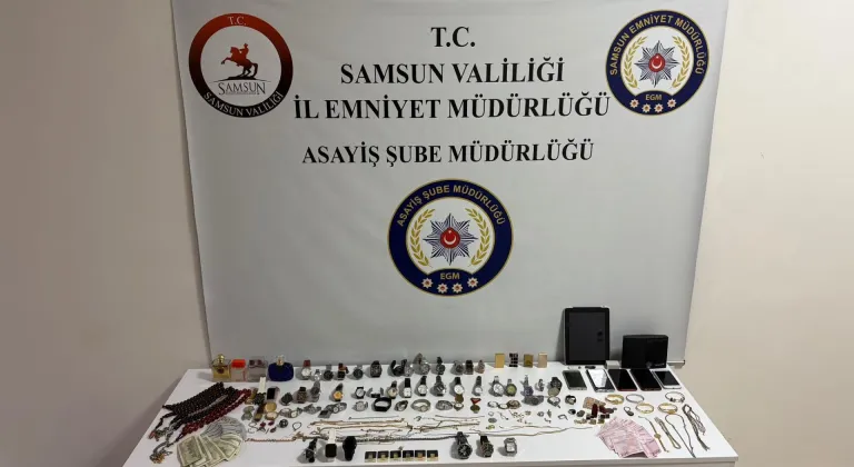 Samsun'da evlerden hırsızlık yapan zanlı yakalandı