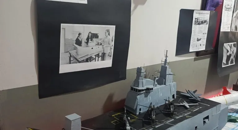 Samsun'da öğrencilerin yaptığı savunma sistemi maketleri ilgi gördü