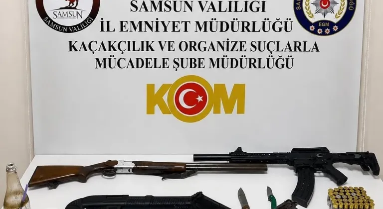 Samsun'da silah kaçakçılığı operasyonunda 3 şüpheli yakalandı