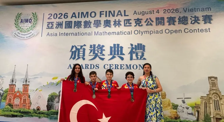 Samsunlu öğrenciler Asya Uluslararası Matematik Olimpiyatı'ndan 4 madalyayla döndü