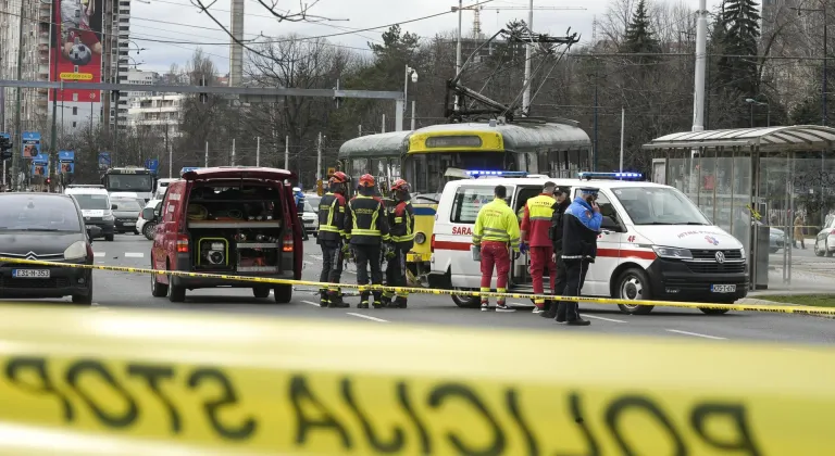 Saraybosna'da raydan çıkan tramvayın çarptığı 1 kişi öldü, 2 kişi yaralandı