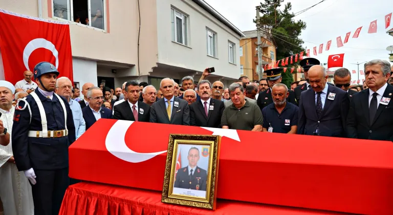 Şehit Jandarma Uzman Çavuş Mehmet Demirbaş Samsun'da son yolculuğuna uğurlandı