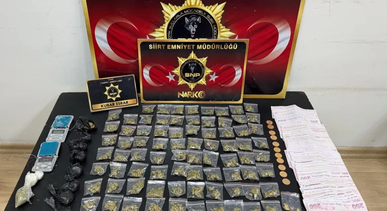 Siirt'te uyuşturucu operasyonunda 2 şüpheli yakalandı