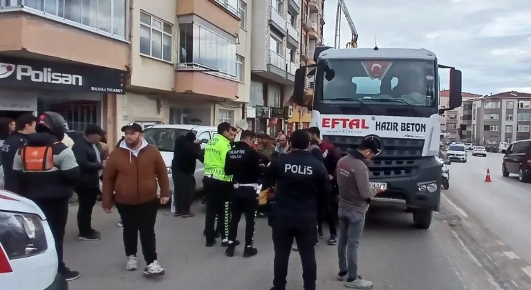 Sinop'ta beton mikserinin çarptığı yaşlı adam ağır yaralandı