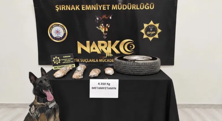 Şırnak'ta 4 kilo 350 gram sentetik uyuşturucu ele geçirildi