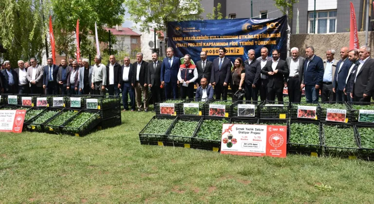 Şırnak'ta çiftçilere 361 bin 476 fide dağıtıldı