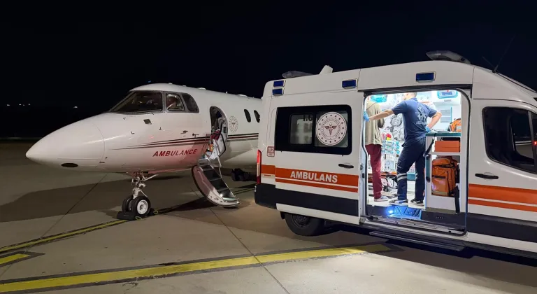 Şırnak'ta kalp rahatsızlığı olan bebek ambulans uçakla Ankara'ya sevk edildi