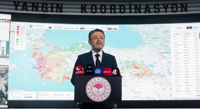 Tarım ve Orman Bakanı Yumaklı: "Dünden beri ülke genelinde 69'u orman dışı olmak üzere 115 yangına müdahale ettik, bunların 110'unu tamamen kontrol altına aldık"
