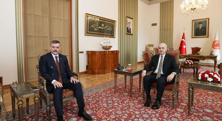 TBMM Başkanı Kurtulmuş, İçişleri Bakanı Çiftçi'yi kabul etti