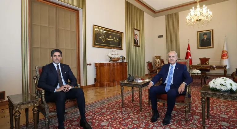 TBMM Başkanı Kurtulmuş, Katar'ın Ankara Büyükelçisi Al-Henzab'ı Meclis'te kabul etti