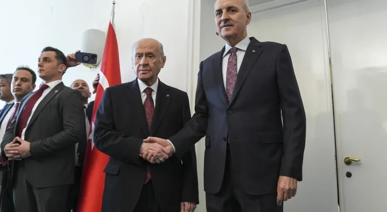 TBMM Başkanı Kurtulmuş, MHP Genel Başkanı Bahçeli'yi ziyaret etti