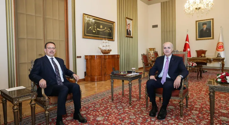TBMM Başkanı Kurtulmuş, Sayıştay Başkanı Yener'i kabul etti