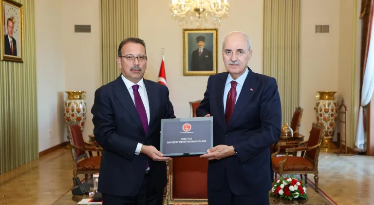 TBMM Başkanı Kurtulmuş, Sayıştay Başkanı Yener'i kabul etti
