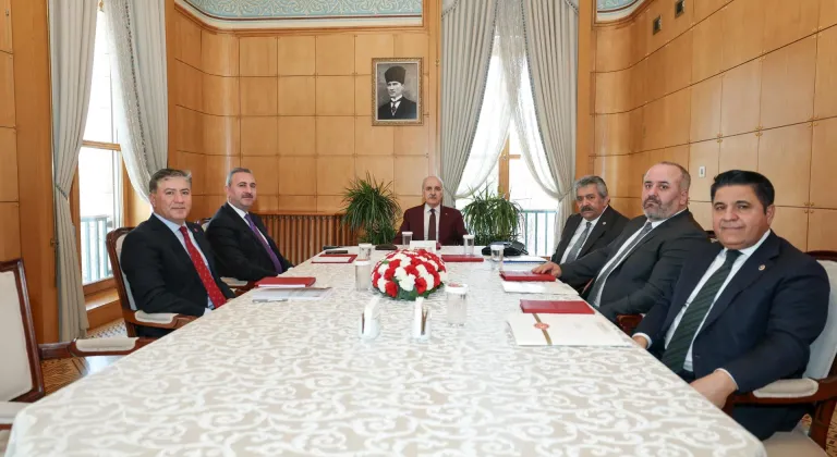 TBMM Başkanı Kurtulmuş'un Milli Dayanışma, Kardeşlik ve Demokrasi Komisyonu üyelerini kabulü