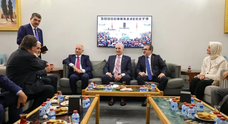 TBMM Başkanı Numan Kurtulmuş, kulisleri ziyaret etti