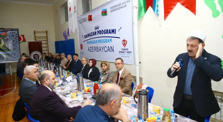 TDV Bakü Türk Lisesi'nde iftar programı düzenlendi
