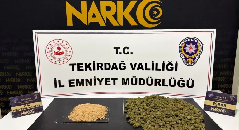 Tekirdağ'da aracında uyuşturucu ele geçirilen zanlı tutuklandı
