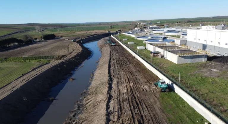 Tekirdağ'da dere ıslahı çalışmaları yapılıyor