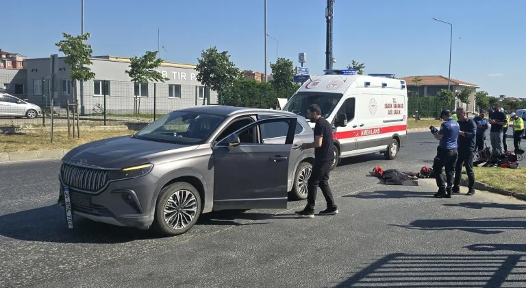 Tekirdağ'da otomobille çarpışan elektrikli motosikletin sürücüsü öldü