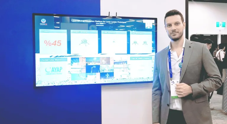 TEKNOFEST birincisi genç girişimciler Ankara'da Ay'a iniş test aracı geliştiriyor