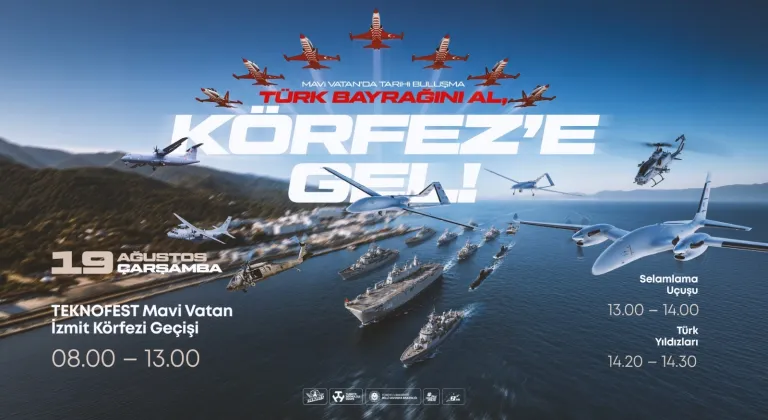 TEKNOFEST Mavi Vatan öncesi İzmit Körfezi'nde gövde gösterisi