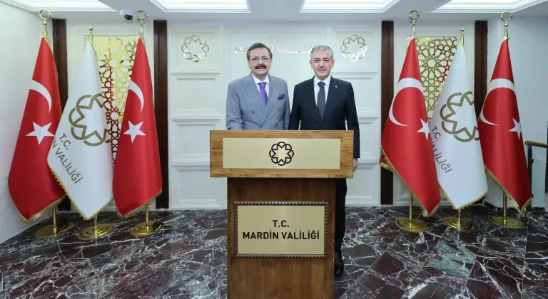TOBB Başkanı Hisarcıklıoğlu, Mardin Valisi Akkoyun'u ziyaret etti
