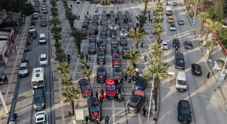 TOGG sürücülerinden Turgutlu'da şehit aileleri ve gazilerle vefa buluşması