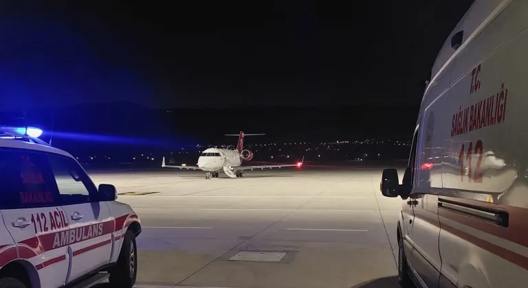 Tokat'ta ambulans uçak 11 yaşındaki hasta çocuk için havalandı