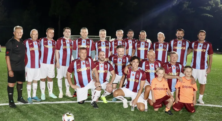 Trabzon'da "Şöhretler maçı" yapıldı