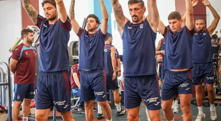Trabzonspor, yeni sezon hazırlıklarını çift antrenmanla sürdürdü