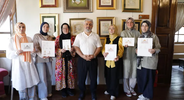 Türk İslam sanatları atölyesinde minyatür eserler tanıtıldı