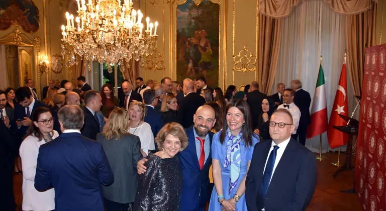 Türk-İtalyan üniversiteleri arasındaki işbirlikleri onuruna Roma'da resepsiyon verildi
