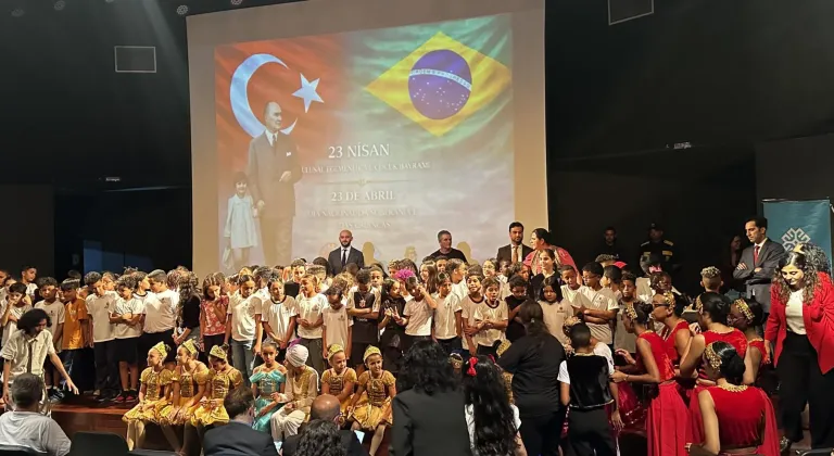 Türk ve Brezilyalı çocuklar 23 Nisan etkinliğinde buluştu