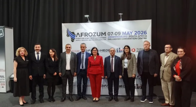 Türkiye yatak endüstrisi Güney Afrika Cumhuriyeti'ndeki fuara katıldı