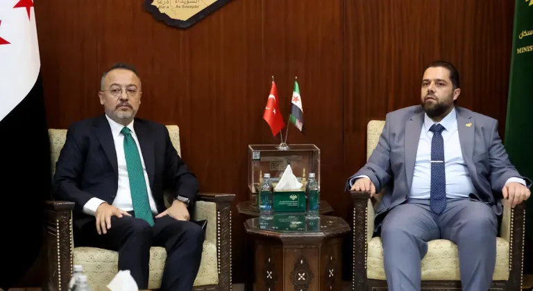 Türkiye'nin Şam Büyükelçisi Yılmaz, Suriyeli bakanlarla yeniden imar ve kurumsal işbirliğini görüştü