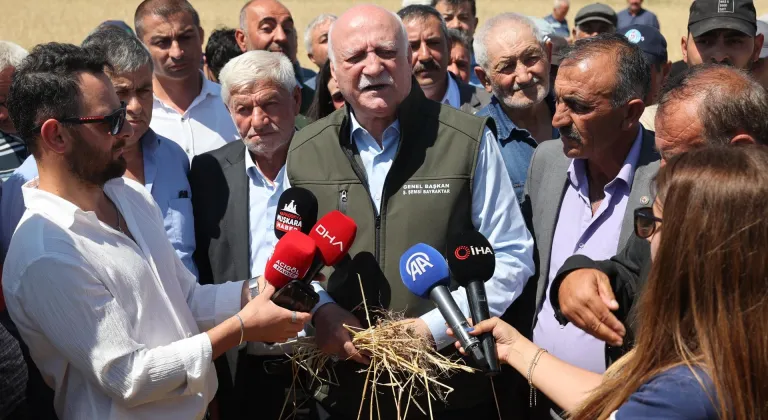 TZOB Genel Başkanı Bayraktar Nevşehir'deki tarım arazilerini inceledi