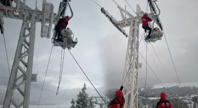 Uludağ’da telesiyej arızası: Yolcular mahsur kaldı