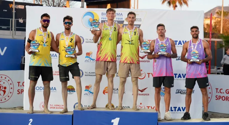 Uluslararası Bioderma Pro Beach Tour Alanya Grand Slam Şampiyonası sona erdi