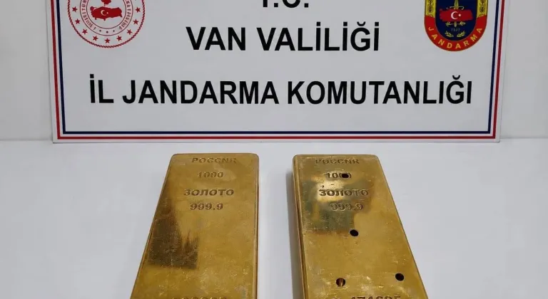 Van'da 2 kilogram külçe altın ele geçirildi