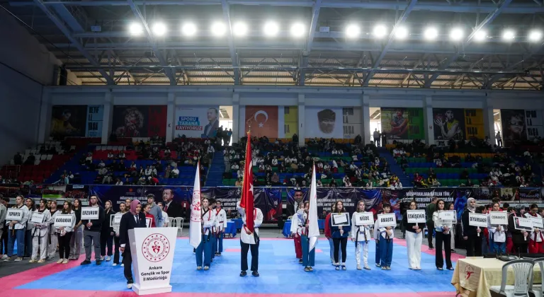 Yeşilay Türkiye Poomsae Şampiyonası'nın açılış seremonisi yapıldı