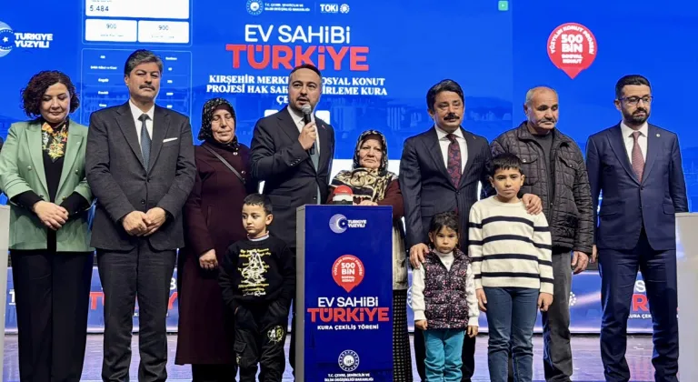 "Yüzyılın Konut Projesi" kapsamında Kırşehir'de yapılacak konutların kurası çekildi
